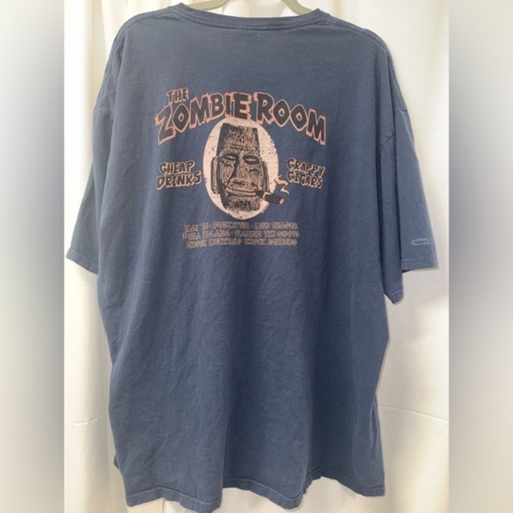 Crazy Shirts Hawaii Zombie Room Graphic Tee in Navy Men’s XXL